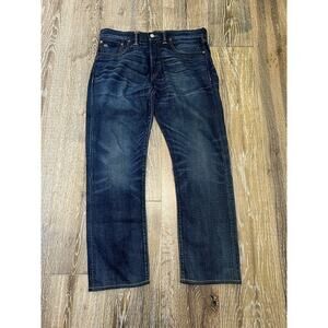 RRL slim fit 5 pocket denim tulare wash selvedge